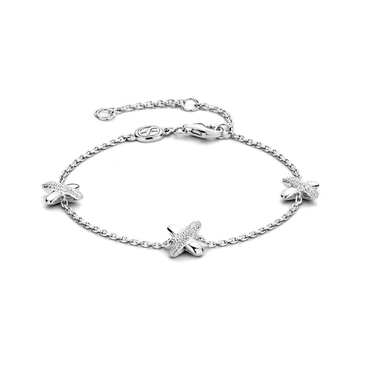 Ti Sento Cubic Zirconia Cross Bracelet