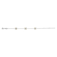 Ti Sento Yellow Gold Plated Cubic Zirconia Cross Bracelet