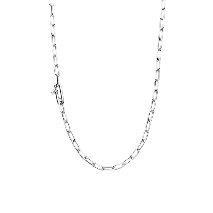 Ti Sento Silver Oval Link Necklace - Michael Jones Jeweller