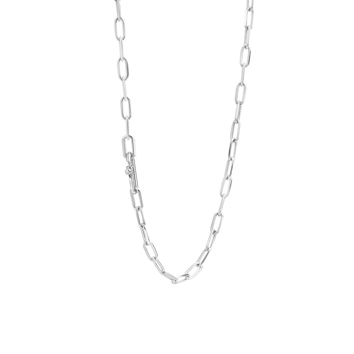 Ti Sento Silver Oval Link Necklace - Michael Jones Jeweller