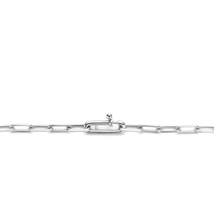 Ti Sento Silver Oval Link Necklace - Michael Jones Jeweller