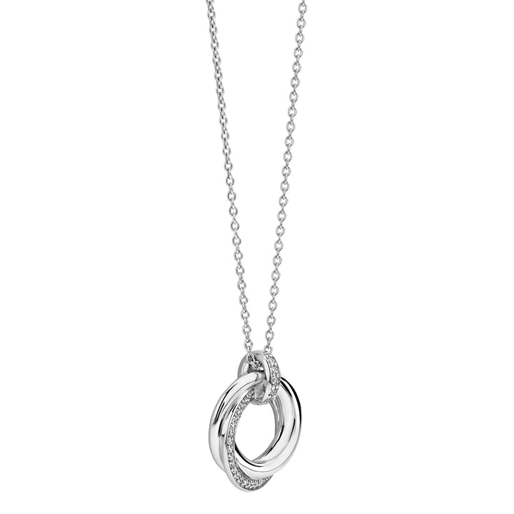 Ti Sento Cubic Zirconia Intertwined Circle Necklace