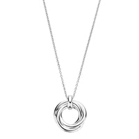 Ti Sento Cubic Zirconia Intertwined Circle Necklace