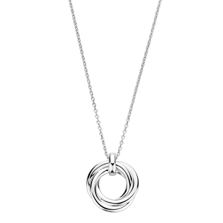 Ti Sento Cubic Zirconia Intertwined Circle Necklace