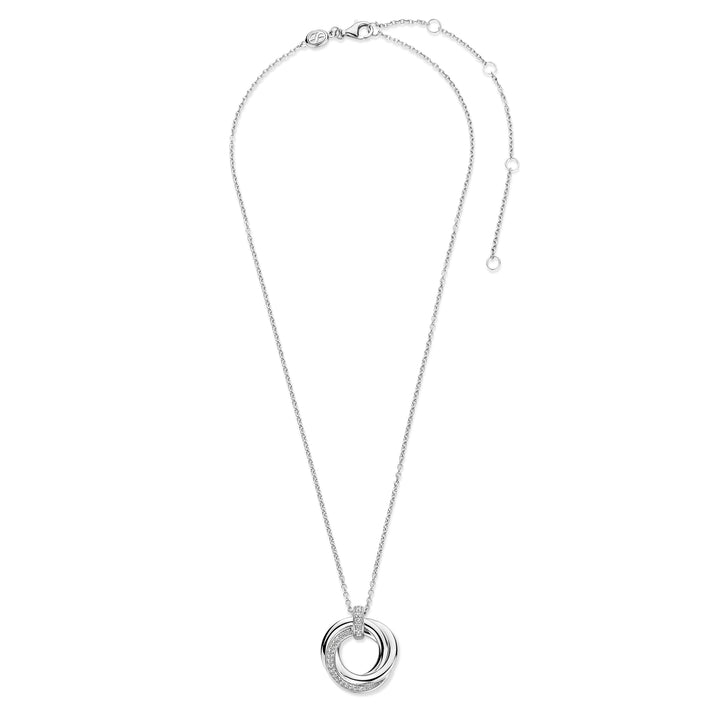 Ti Sento Cubic Zirconia Intertwined Circle Necklace