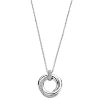 Ti Sento Cubic Zirconia Intertwined Circle Necklace