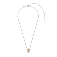 Ti Sento Yellow Gold Plated Cubic Zirconia Triple Ring Necklace