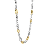 Ti Sento Yellow Gold Plated Cubic Zirconia Coffee Bean Necklace