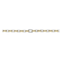 Ti Sento Yellow Gold Plated Cubic Zirconia Oval Link Necklace