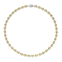 Ti Sento Yellow Gold Plated Coffee Bean Link Necklace - Michael Jones Jeweller