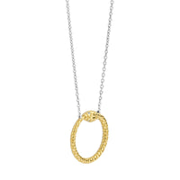 Ti Sento Yellow Gold Plated Cubic Zirconia Serpent Necklace - Michael Jones Jeweller