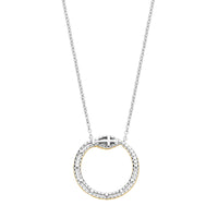 Ti Sento Yellow Gold Plated Cubic Zirconia Serpent Necklace - Michael Jones Jeweller