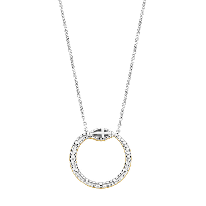 Ti Sento Yellow Gold Plated Cubic Zirconia Serpent Necklace - Michael Jones Jeweller