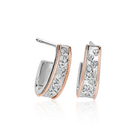 Clogau Cariad® Sterling Silver Sparkle Half-Hoop Earrings with Topaz 3SCCBE01