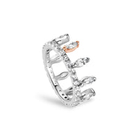 Clogau Celebration Crown White Topaz Ring - Michael Jones Jeweller