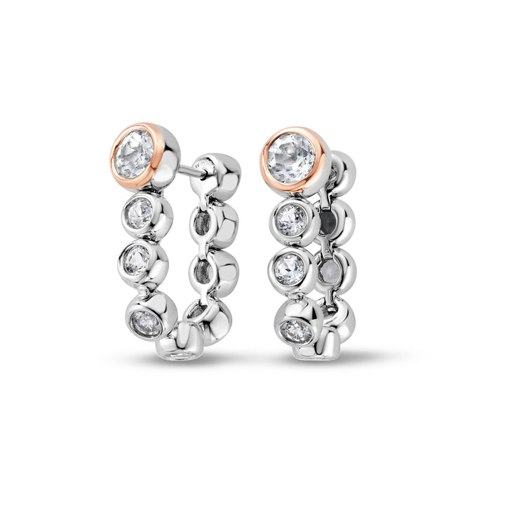 Clogau Celebration Drop-Hoop Earrings