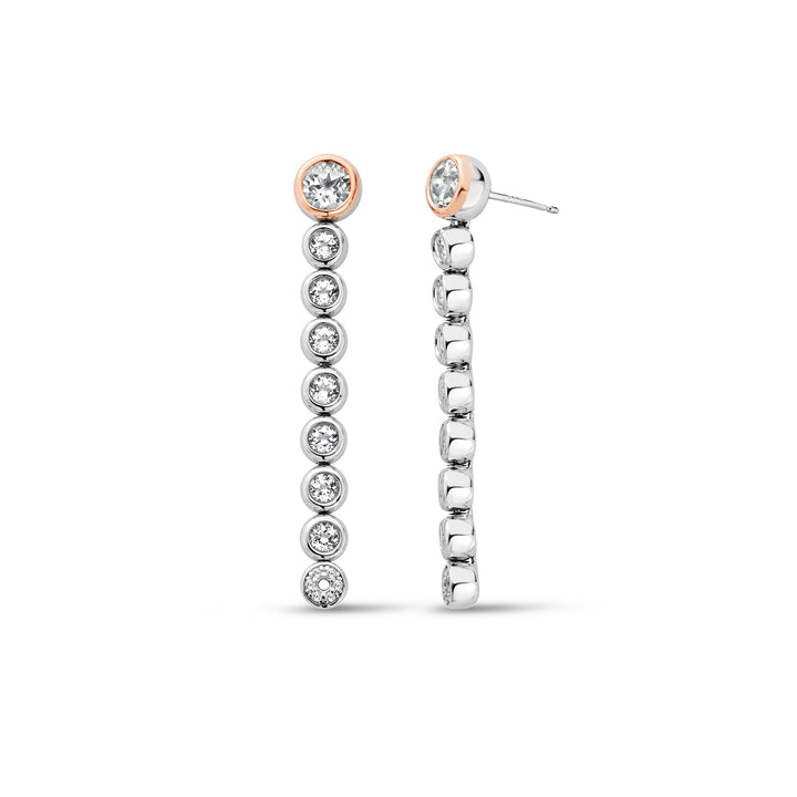 Clogau Celebration Drop-Hoop Earrings - Michael Jones Jeweller