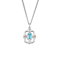 Clogau Enchanted Gateways Swiss Blue Topaz Pendant - Michael Jones Jeweller