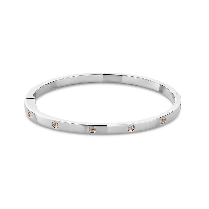 Clogau Insignia Sterling Silver Slim Bangle - Michael Jones Jeweller