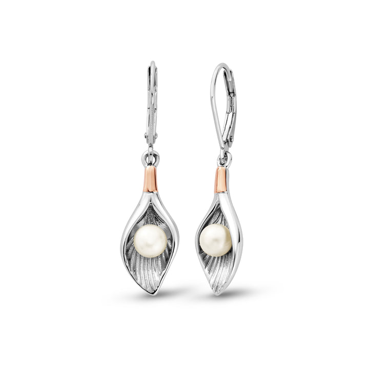 Clogau Beachcomber Shell Pearl Drop Earrings