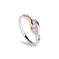 Clogau Past Present Future® Sterling Silver Ring with Topaz