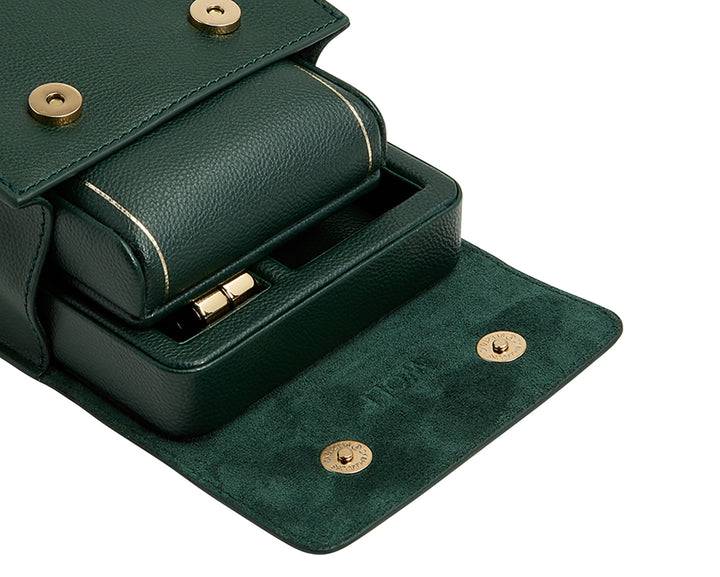 WOLF British Racing Green Single Travel Watch Stand - Michael Jones Jeweller