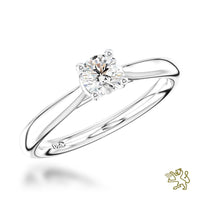 Petite Classic Solitaire 0.20ct F VS Diamond Platinum Ring