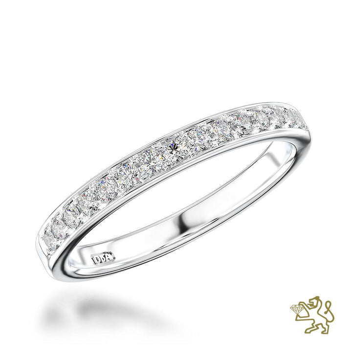 Memoire Classic Bridal 0.24ct Diamond Platinum Ring