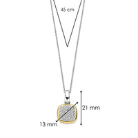 Ti Sento Yellow Gold Plated Cubic Zirconia Pendant