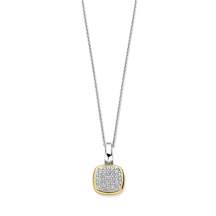 Ti Sento Yellow Gold Plated Cubic Zirconia Pendant