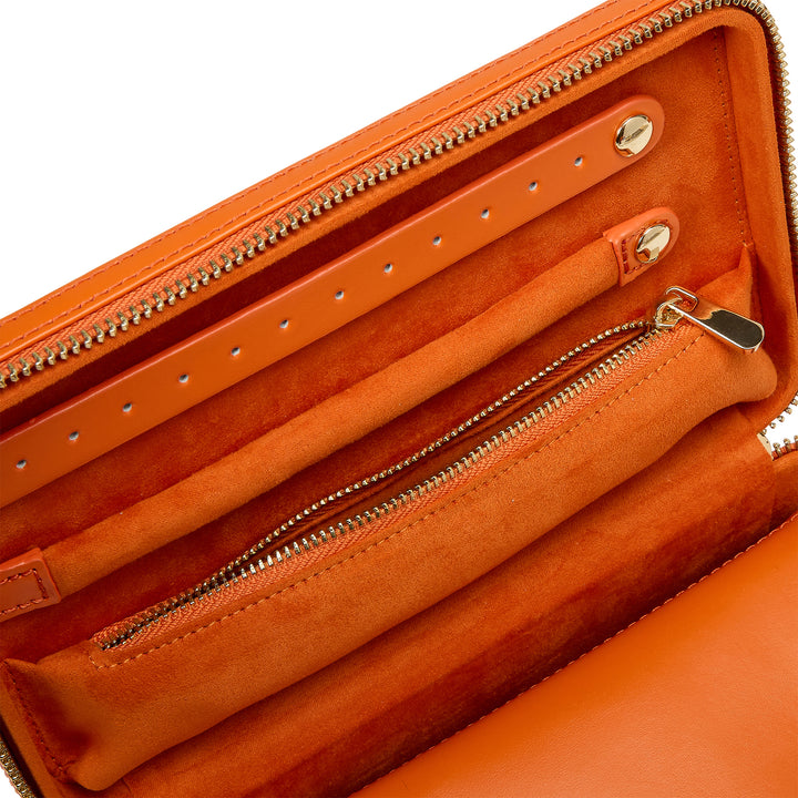 WOLF Maria Tangerine Medium Zip Case - Michael Jones Jeweller