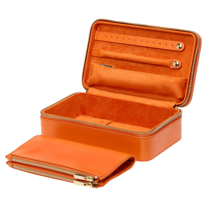 WOLF Maria Tangerine Medium Zip Case - Michael Jones Jeweller