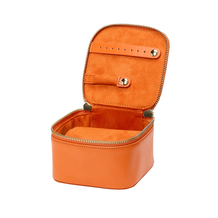 WOLF Maria Tangerine Zip Jewellery Cube - Michael Jones Jeweller