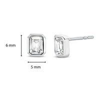 Ti Sento Octagonal Cubic Zirconia Stud Earrings - Michael Jones Jeweller