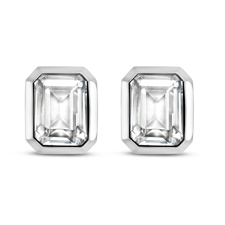 Ti Sento Octagonal Cubic Zirconia Stud Earrings