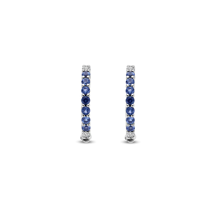 Ti Sento Blue Cubic Zirconia Hoop Earrings - Michael Jones Jeweller