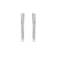 Ti Sento Cubic Zirconia Medium 18mm Huggy Hoop Earrings