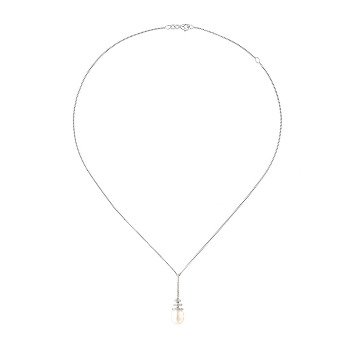 Amore Pure Freshwater Pearl Silver Necklace - Michael Jones Jeweller