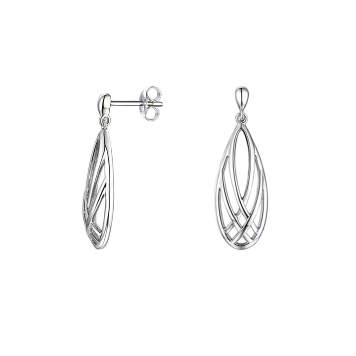 Amore Wonder Teardrop Silver Drop Earrings