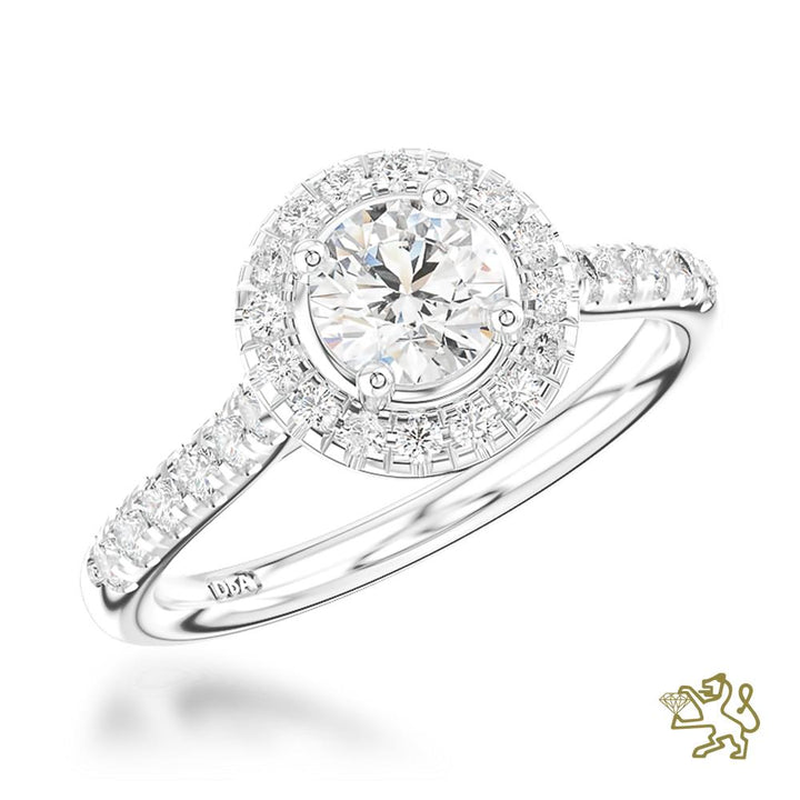 Skye Halo 0.50ct G VS2 Diamond Platinum Ring