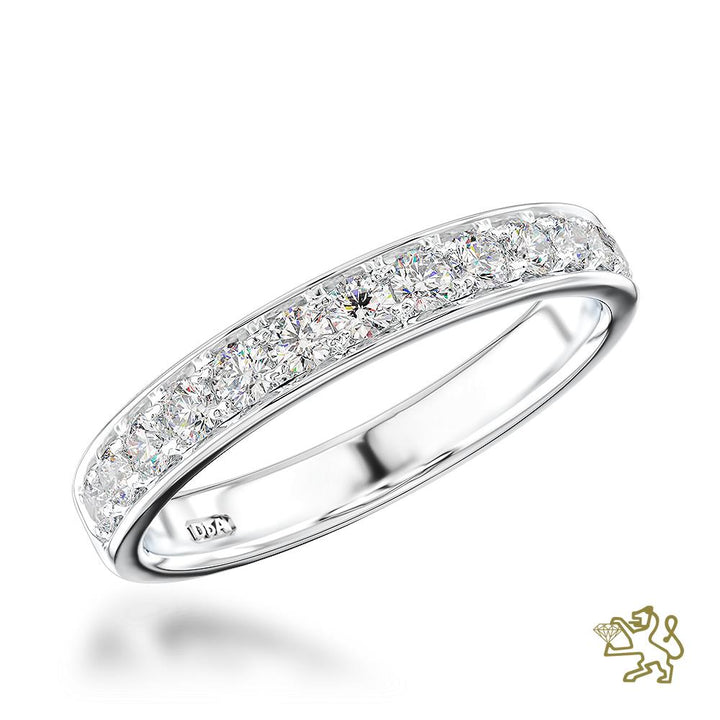 Memoire Classic Bridal 0.43ct Diamond Platinum Ring