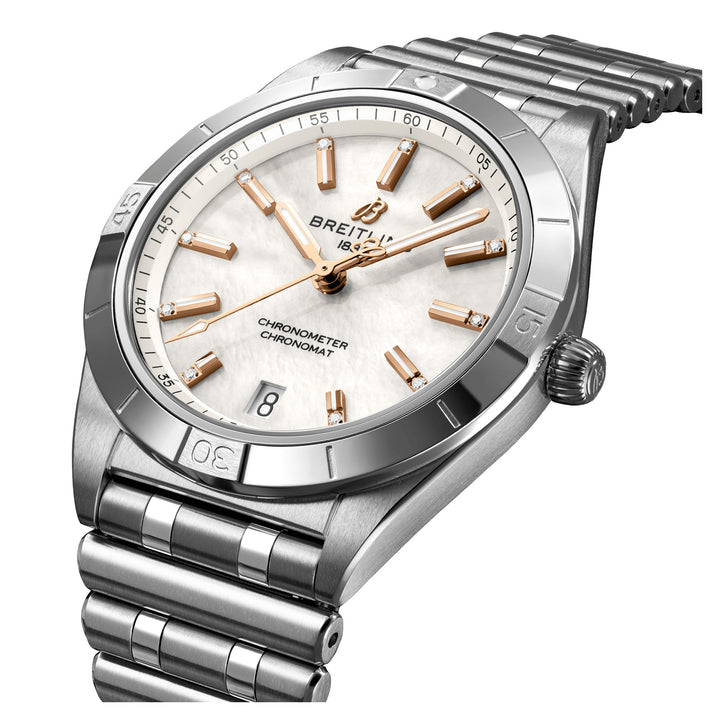 Breitling Chronomat Automatic 36 Chronometer Automatic Watch A10380101A4A1 - Michael Jones Jeweller