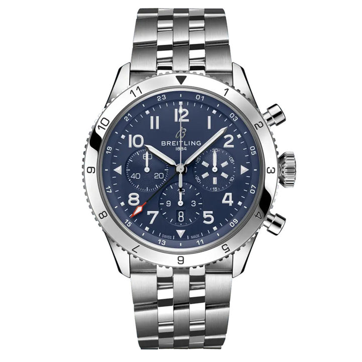 Breitling Super Avi B04 GMT 46mm Automatic Watch AB04451A1C1A1 - Michael Jones Jeweller