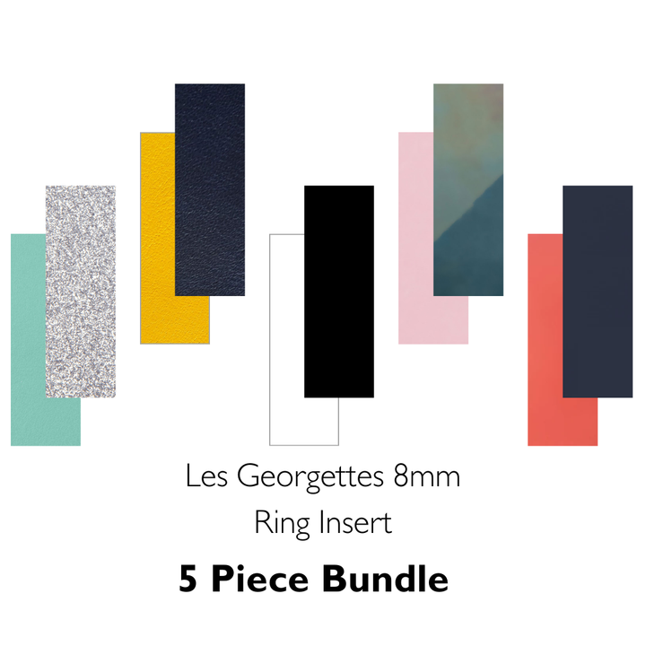 Les Georgettes 8mm Ring Insert 5 Piece Bundle RRP £15