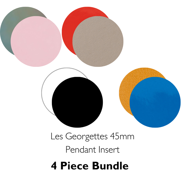 Les Georgettes Pendant Insert 45mm 4 Piece Bundle £32 - Michael Jones Jeweller