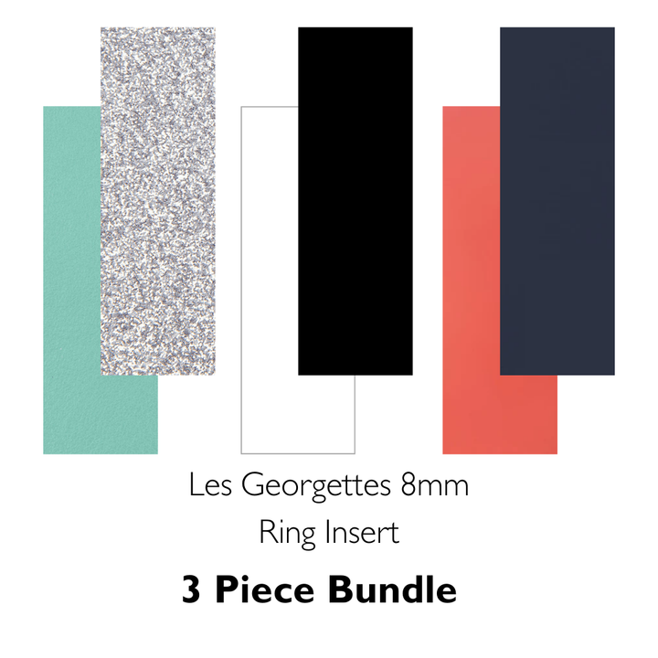 Les Georgettes 8mm Ring Insert 3 Piece Bundle