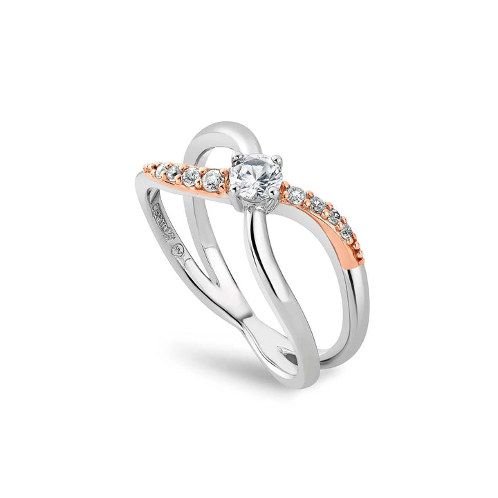 Clogau Kiss Silver Ring (Q)