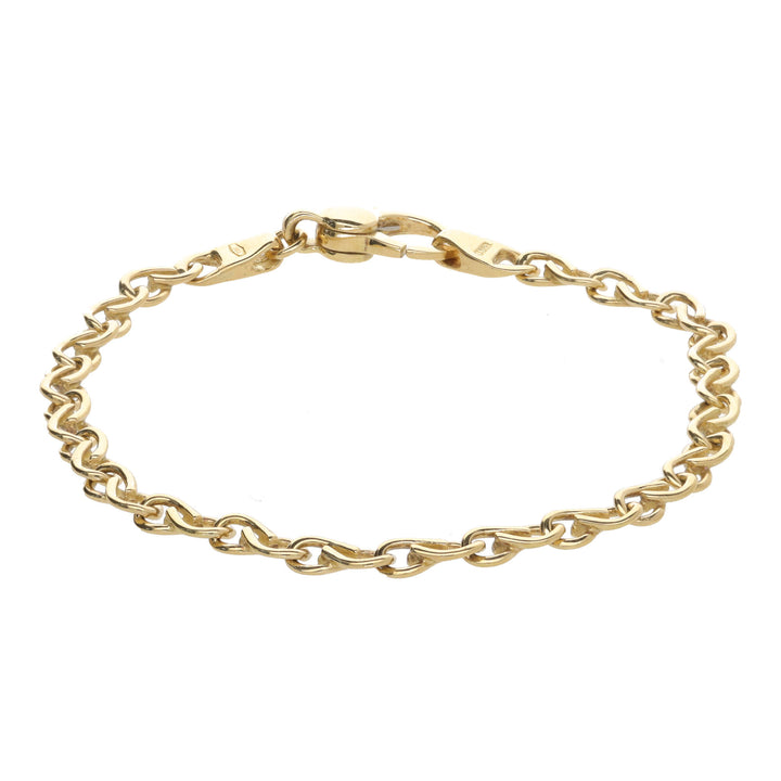 Twisted Teardrop 18ct Yellow Gold Bracelet - Michael Jones Jeweller