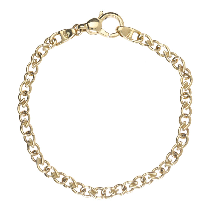 Twisted Teardrop 18ct Yellow Gold Bracelet - Michael Jones Jeweller