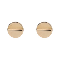 Screw Head 9ct Yellow Gold Stud Earrings - Michael Jones Jeweller